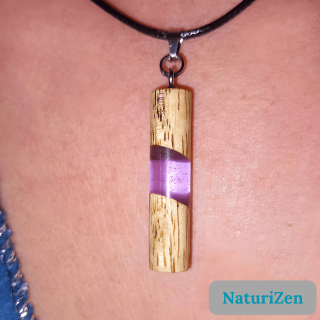 Pendentif PrismAura violet