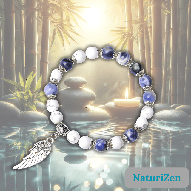 Bracelet en Sodalite et Howlite 🌟💙