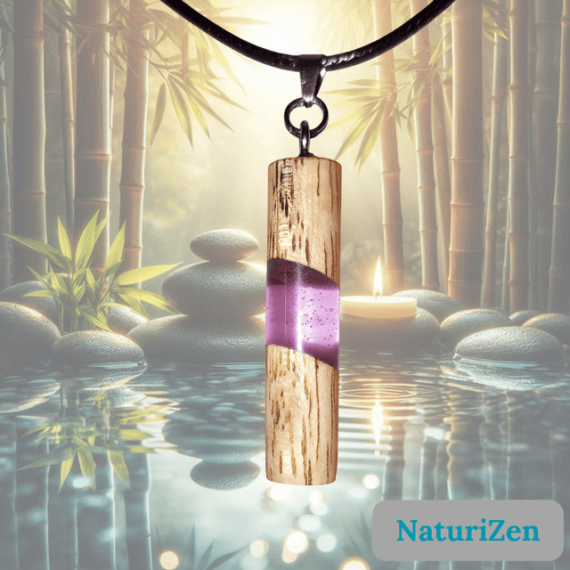 Pendentif PrismAura violet